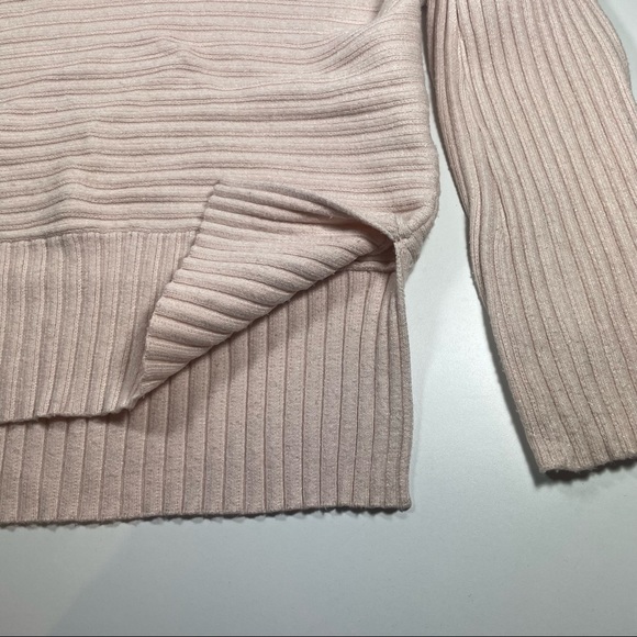 Anthologies Moth blush turtleneck dolman sleeve rib knit sweater size S - Picture 6 of 7